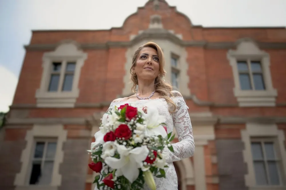 A quiet moment before the ceremony